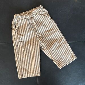 Striped Tan Kids Bottoms